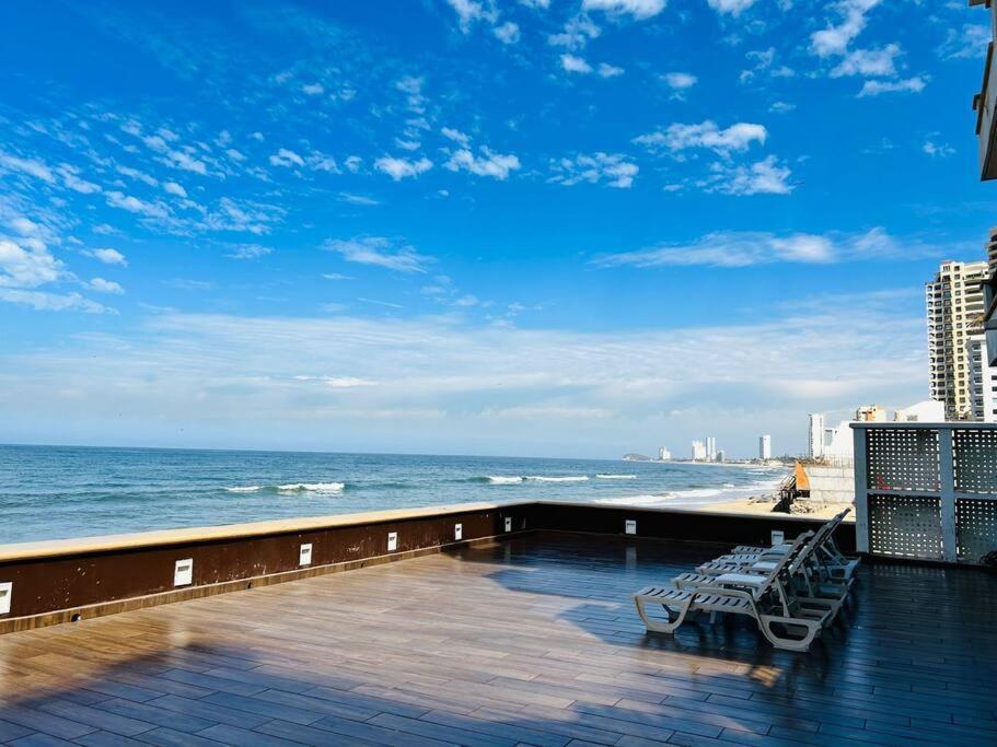 Апартаменты Depa Frente A La Playa By G P S Rentas Масатлан Экстерьер фото